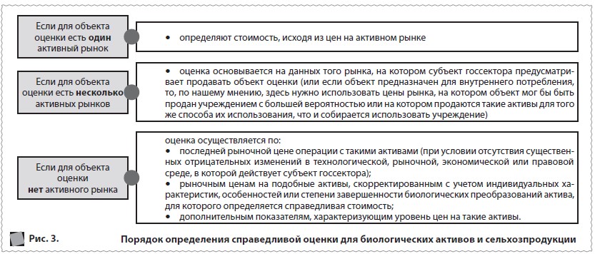 Порядок определения справедливой оценки для биологических активов и сельхозпродукции